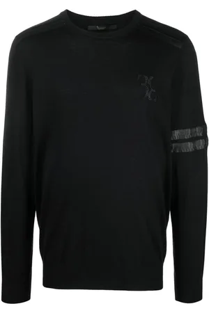 BILLIONAIRE Snakeskin-effect fine-knit jumper
