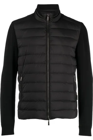 MOORER Padded zip-up down gilet