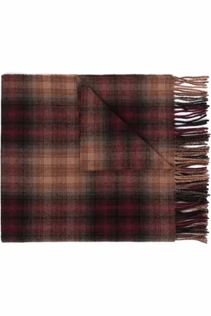 Etudes Check fringed scarf