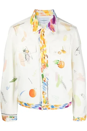 Casablanca Fruit-print cotton jacket