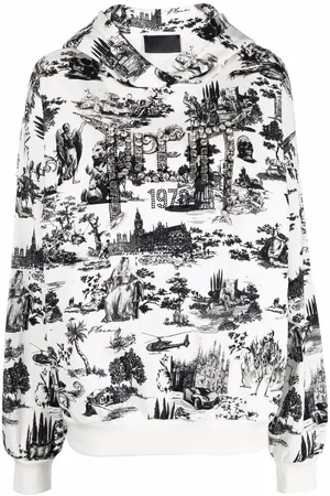 Philipp Plein Crystal-embellished cotton hoodie