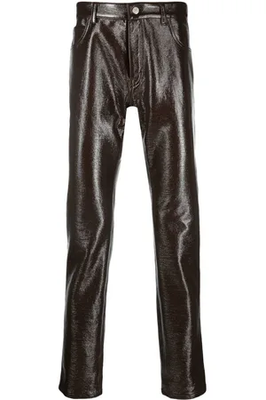 Courrèges High-shine tapered trousers