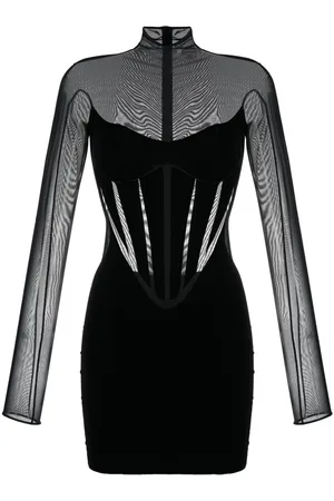 Wolford X semi-sheer panelled minidress