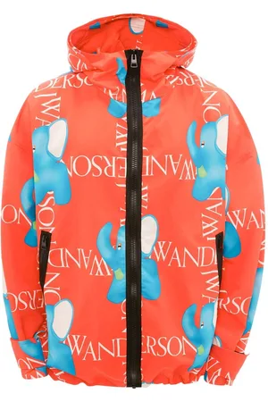 J.W.Anderson Elephant-print oversized hooded jacket