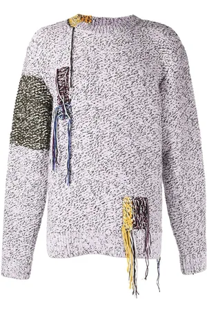 OAMC Fringed marl-knit jumper