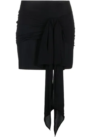 Serafini Bow-detail high-waisted miniskirt