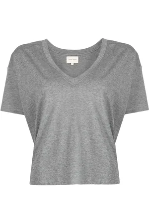 Loulou de Saison V-neck Pima cotton T-shirt