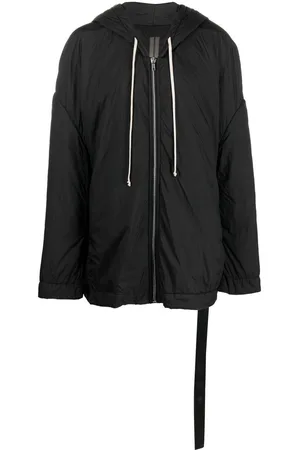 Rick Owens Oversize drawstring raincoat