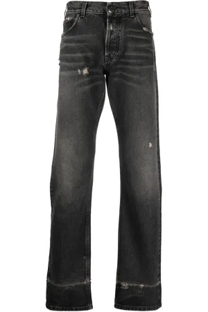 MARCELO BURLON Cross distressed denim jeans