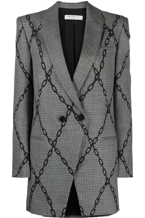Serafini Chain-link print blazer