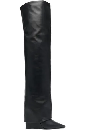 LE SILLA Foldover-top knee-length 125mm boots