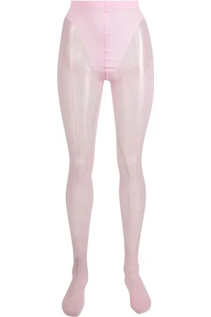 Wolford X Mugler mesh-panelled tights