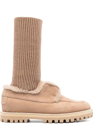 LE SILLA Suede sock-ankle boots