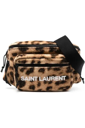 Saint Laurent Nuxx Tartan Belt Bag in Black for Men