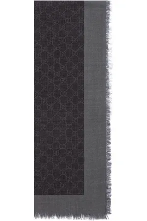 Gucci Monogram striped scarf