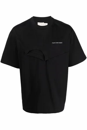Feng Chen Wang Layered embroidered logo T-shirt