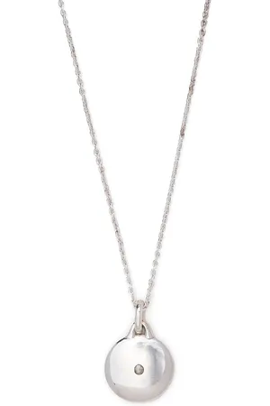 PARTS OF FOUR Disk diamond slab necklace