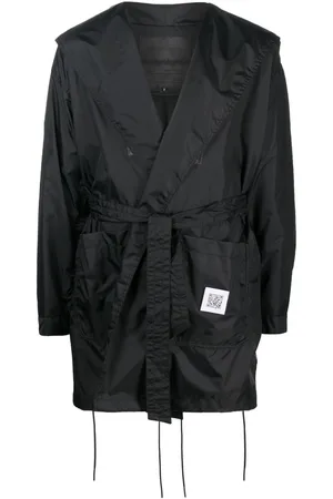 Fumito Ganryu Reflective panel hooded raincoat