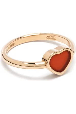 Chopard 18kt rose gold My Happy Heart carnelian ring