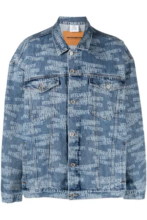 Vetements Logo-print denim jacket