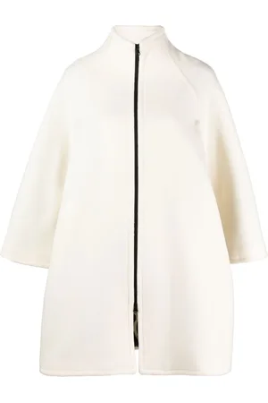 GIANLUCA CAPANNOLO Zipped high-neck felted coat