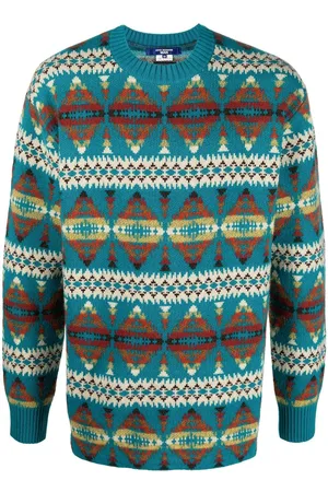 JUNYA WATANABE Intarsia-knit wool jumper