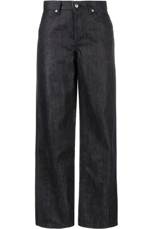 Jil Sander + high-waisted straight-leg jeans