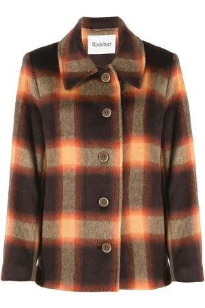 Rodebjer Checked button-up jacket