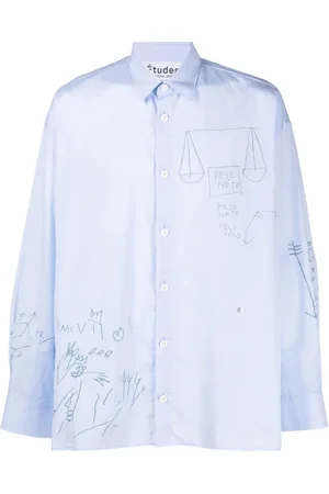Etudes Doodle-print button-up shirt