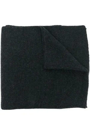 Ralph Lauren Embroidered-logo ribbed scarf