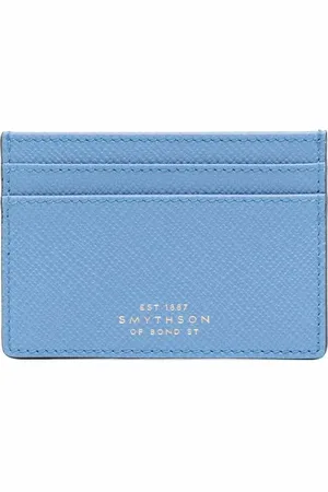 SMYTHSON Logo-embossed leather cardholder