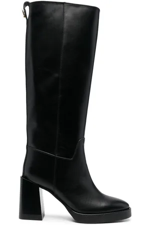 Furla 100mm Greta leather knee high boots