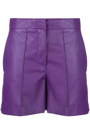 BLANCA Faux-leather shorts