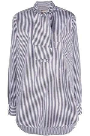 Plan C Striped poplin shirt