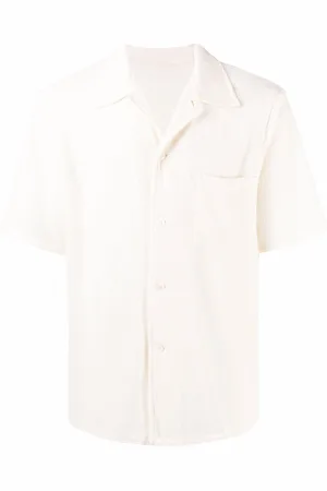OUR LEGACY Textured-finish short-sleeved box shirt