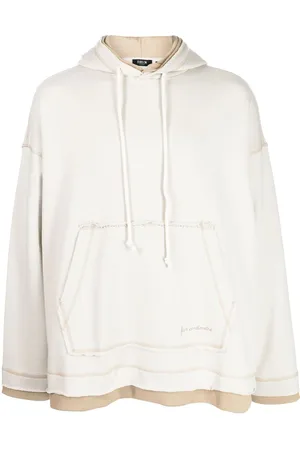 FIVE CM Contrast-stitch drawstring hoodie
