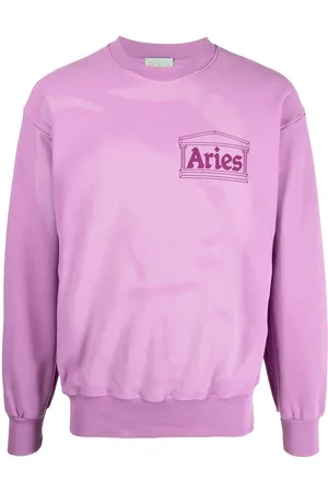 ARIES Chest-logo crew-neck sweatshirt