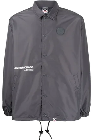 A Bathing Ape Logo-print shirt jacket