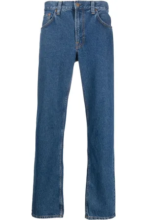 Nudie Jeans Mid-rise straight-leg jeans