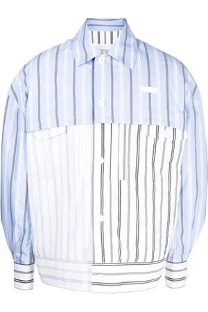 Feng Chen Wang Layered striped jacket