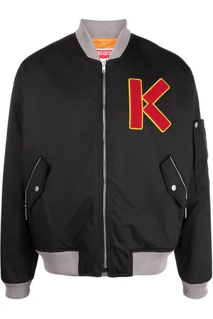 Kenzo Cotton embroidered-logo bomber jacket