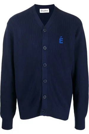 Etudes Boris logo-patch cardigan