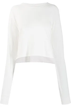 JOHN ELLIOTT Jersey long-sleeved cropped T-shirt