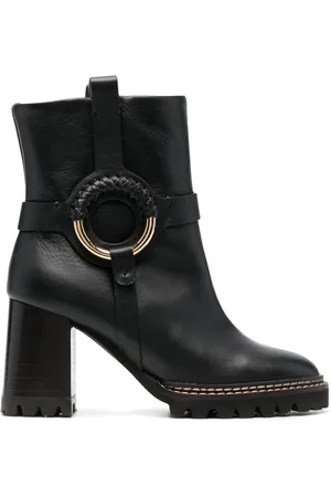 See by Chloé 100mm leather ankle boots