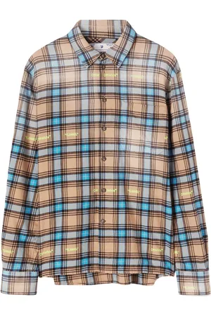 OFF-WHITE Check-print long-sleeve shirt