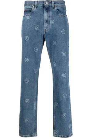 MARTINE ROSE Logo straight-leg jeans