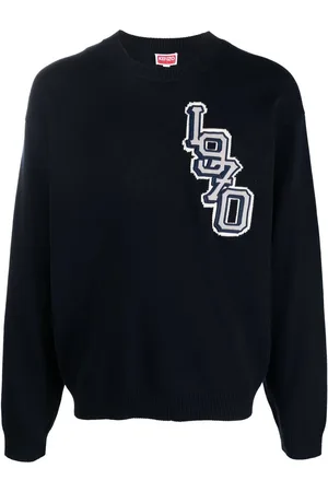 Kenzo Varsity logo knitted jumper