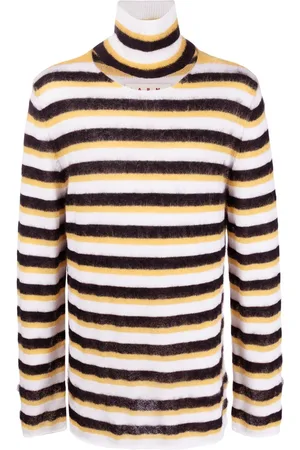 Marni Striped roll-neck jumper