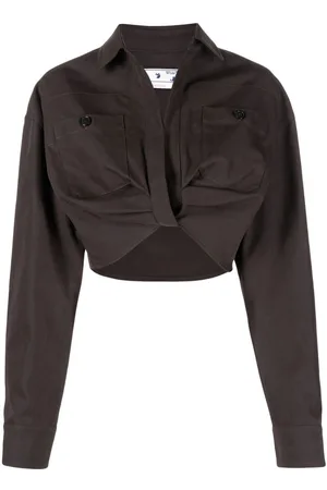 OFF-WHITE Cropped long-sleeve shirt