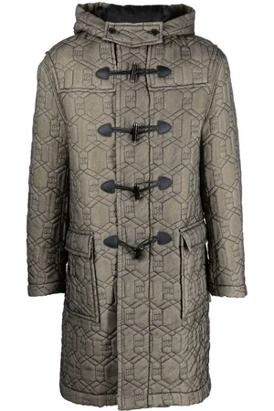 KOCHÉ Monogram-embroidered padded duffle coat